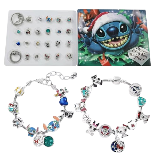 Calendrier de l’Avent Bijoux Stitch – 2 Bracelets & 24 Surprises